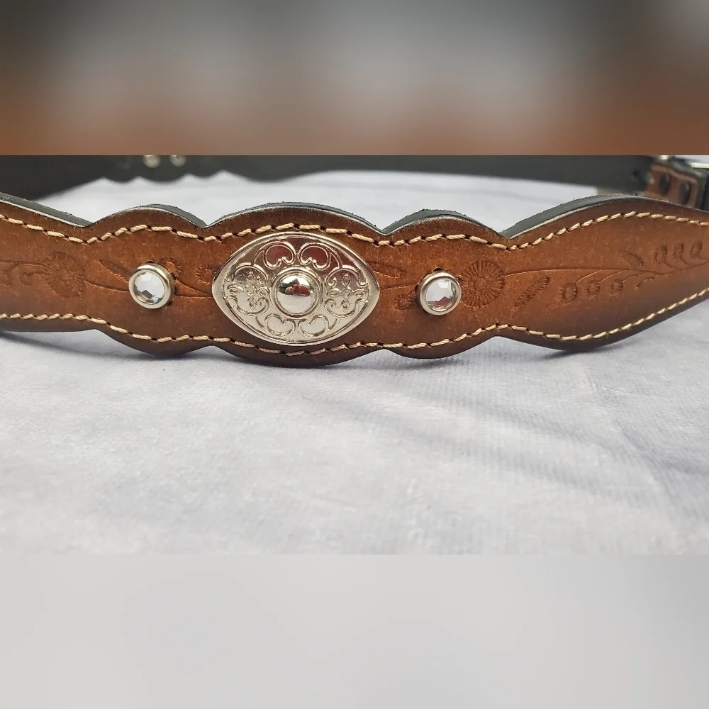 Western Cowgirl Brown Genuine‎ Bonded Leathet Women’s Belt Size XL